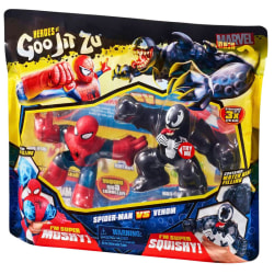 Heroes Goo Jit Zu Marvel Spiderman and Venom pack 2 figures