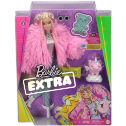 BARBIE EXTRA FLUFFY PINK JACKET DOLL
