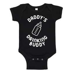 Daddys Drinking Buddy - Baby Body svart Svart - Nyfödd