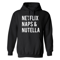 Netflix Naps And Nutella - Hoodie / Tröja - DAM Svart - M