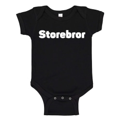 Storebror - Baby Body svart Svart - 12 månader