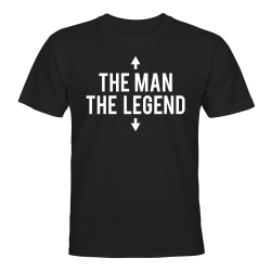 The Man The Legend - T-SHIRT - UNISEX Svart - L