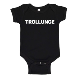 Trollunge - Baby Body svart Svart - 6 månader