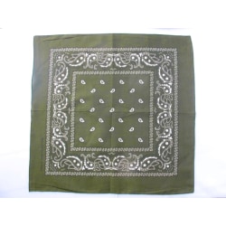Bandana scarf Paisley mörkgrön Grön