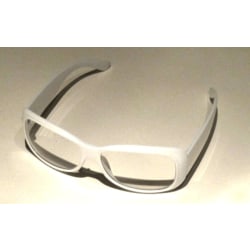 Klare briller - hvite White