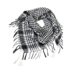 Palestinasjal - Svart och vit - scarf - Palestina Svart