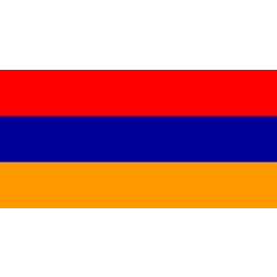 Armeniens flagga Vit