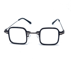 Fyrkantiga solglasögon Tony S - svart / genomskinlig lins Svart