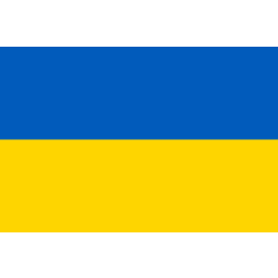 Ukraina flagga Vit