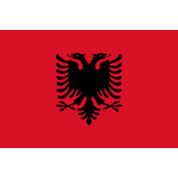 Flagg - Albania Lemon yellow