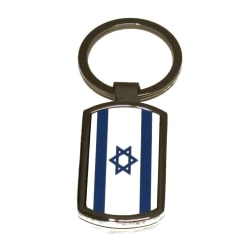 Nøkkelring med israelsk flagg
