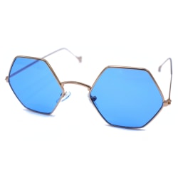 Blå sekskantede solbriller Blue