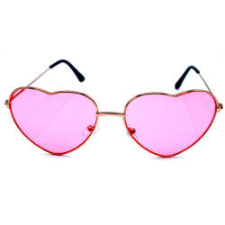 Hjerte solbriller pink Pink