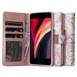 iPhone 7/8/SE (2020) Plånboksfodral Tech-Protect Marble 4-FACK Rosa