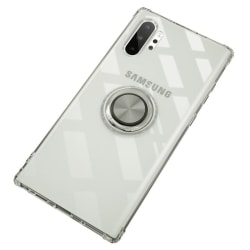 Samsung Note 10 Plus Stöttåligt Skal med Ringhållare Fresh Transparent