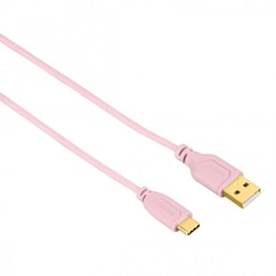 0,75 m Ladekabel USB-C HAMA Flexislim Pink Pink