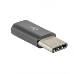 Micro USB till USB-C Adapter USB-C (m) / Mikro USB (f) Svart