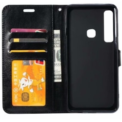 Huawei P30 Lite lompakkokotelo PU-nahkainen 4-tasku Black