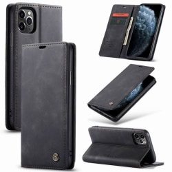 iPhone 12 Pro Max Elegant Flip Case CaseMe 3-FACK Black