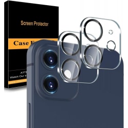 2-PACK iPhone 12 Protection Linssin suojaus Kameran suojaus Transparent