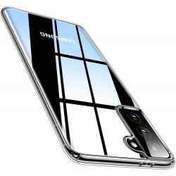 Samsung S22 Plus Stöttåligt Genomskinligt Skal Simple Transparent