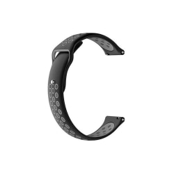 Samsung Galaxy Watch 4 (40/42/44 / 46mm) tyylikäs urheiluranneke Black Svart/Grå