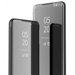 Samsung Note 10 Plus Smart Flipfodral Clear View Standing V2 Roc Svart
