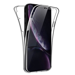 360 ° Full Cover Silikone Cover iPhone XR Transparent
