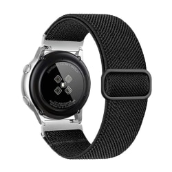 Samsung Galaxy Watch 4 (40/42/44/46mm) Justerbar & Elastisk Nylo Svart