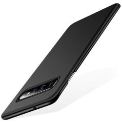 Samsung S10 Plus Ultratunn Gummibelagd Mattsvart Skal Basic® V2 Svart