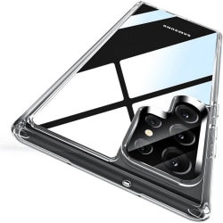Samsung S22 Ultra -iskuja vaimentava silikonikotelo Simple Transparent