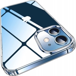iPhone 12 Mini stødabsorberende silikonetui Simple Transparent