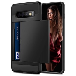 Samsung S10e Iskunkestävä kotelo korttipaikalla (SM-G970F) Black
