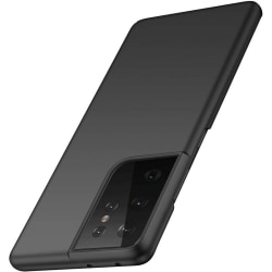 Samsung S21 Ultra Gummibelagd Mattsvart Skal Basic V2 Black