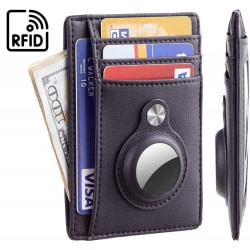 6-FACK Korthållare Air Tag RFID Säker Airtag Svart