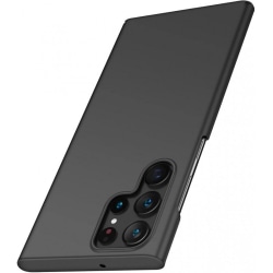 Samsung S22 Ultra-Ohut Kumipinnoitettu Matt Black Cover Basic V2 Black
