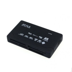 USB High Speed All in One Mini-minneskortläsare för CF SD MS SDH Svart