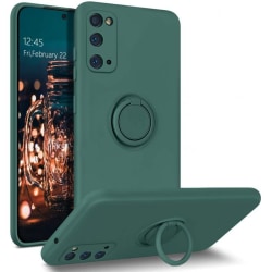 Samsung S20 Plus Stöttåligt Skal med Ringhållare CamShield Grön
