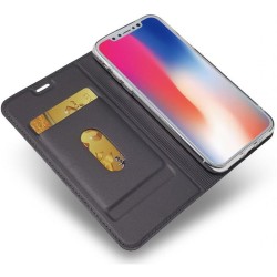 iPhone XS Max Flip Case Smooth -korttipaikka Svart
