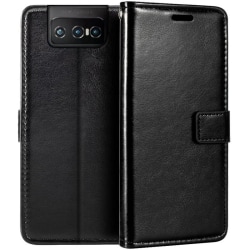 Zenfone 8 Flip Wallet Case PU Læder 4 RUMM Black