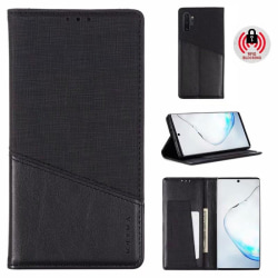 Samsung Note 10 Plus elegant etui i PU-læder med RFID-blok Black