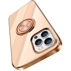 iPhone 13 Pro Max Elegant & Stöttåligt Skal med Ringhållare Flaw Svart