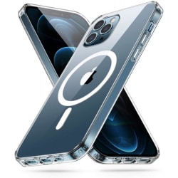 iPhone 13 Pro Max läpinäkyvä iskunvaimenninkotelo, MagSafe-yhtee Transparent