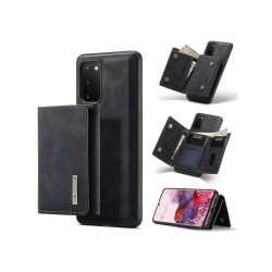 8-FACK Samsung S20 Plus Stöttåligt Skal med Magnetisk Korthållar Black