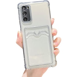 Stöttåligt Skal med Kortfack Samsung S20 Transparent