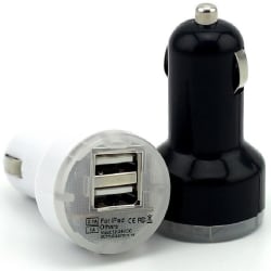 Universell Mini Billaddare Dubbel USB 2.1A Orange