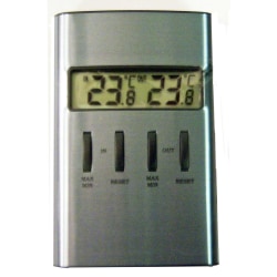 Termometer, digital, min/max 2185 Aluminium