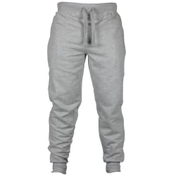 Men's Drawstring Solid Color Sweatpants Light Gray L