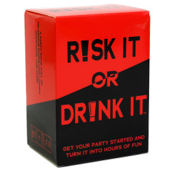 RISK IT OR DRINK - Roligt partyspel för college, Pregame, Night Hil