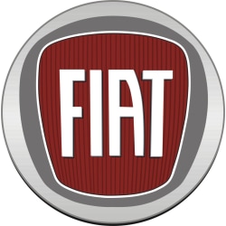 Fiat dekal, finns i 2 storlekar 14 cm i diameter